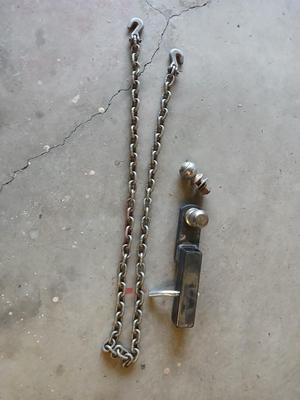 Heavy-Duty Trailer Hitch and Safety Chain Set