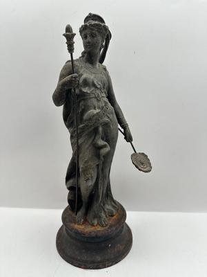 Antique Don Caesar Cast Metal Statue N. Mullers & Sons 19th Century