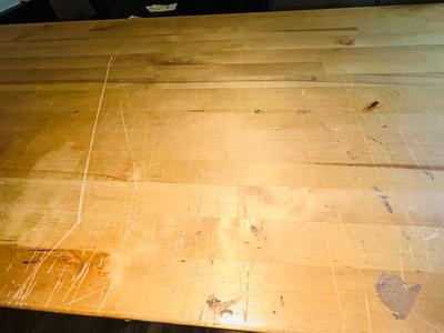 STURDY BUTCHER BLOCK WORK BENCH