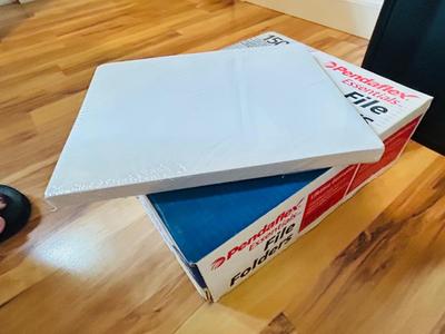 FELLOWS PAPER SHREDDER, WASTE CAN, PADDED ENVELOPES AND LEGAL SIZE, PRINTER PAPER AND FILE FOLDERS