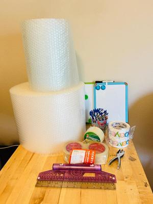 BUBBLE WRAP, PACKAGING TAPE, INK PENS, DRY ERASE BOARDS AND MORE!