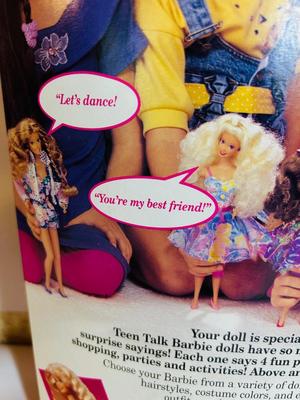 1991 TEEN TALK BARBIE