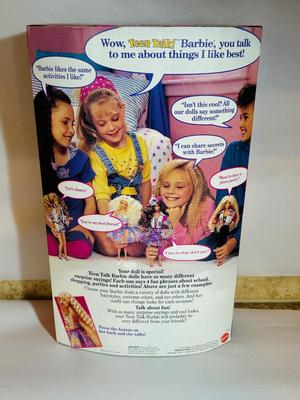 1991 TEEN TALK BARBIE