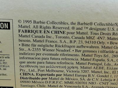 1995. ENCHANTED SEASON COLLECTION AUTUMN GLORY BARBIE