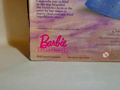1996 BARBIE AS CINDERELLA DOLL