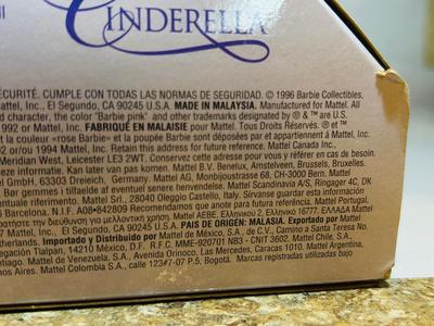 1996 BARBIE AS CINDERELLA DOLL