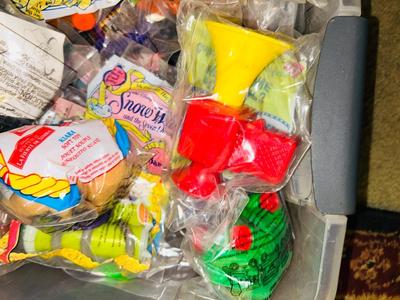 MCDONALD. AND BURGER KING KIDS MEAL TOYS IN PACKAGES
