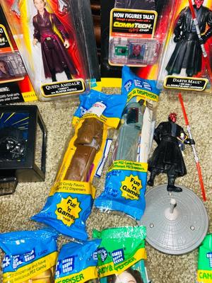 STAR WARS COLLECTIBLE PEZ, ACTION FIGURES AND STAR TREK TOO