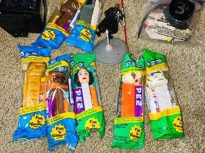 STAR WARS COLLECTIBLE PEZ, ACTION FIGURES AND STAR TREK TOO