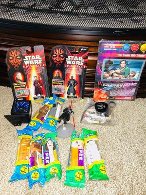 STAR WARS COLLECTIBLE PEZ, ACTION FIGURES AND STAR TREK TOO