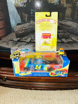 RACING CHAMPIONS JEFF GORDON 1/24 SCALE DIE CAST SUPER TRUCK, RICHARD PETTY CAR, MATCHBOX ORIGINALS REPRODUCTION TRUCK & MORE