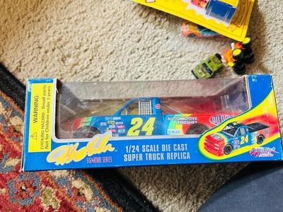 RACING CHAMPIONS JEFF GORDON 1/24 SCALE DIE CAST SUPER TRUCK, RICHARD PETTY CAR, MATCHBOX ORIGINALS REPRODUCTION TRUCK & MORE