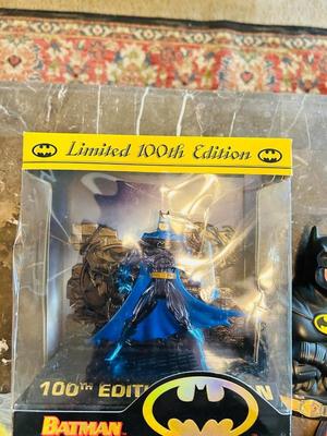 LIMITED 100th EDITION BATMAN, SPAWN ACTION FIGURES, VTG BATMAN & SPIDER-MAN BANKS AND OTHER MARVEL TOYS