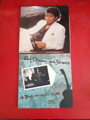 2 Vinyl Records – Michael Jackson & Roy Orbison