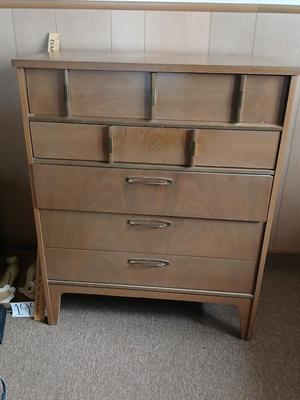 Mid-Century Modern Haddon Hall Tallboy Dresser