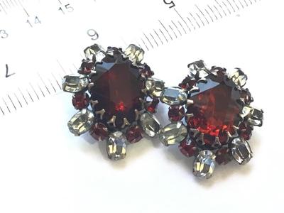 Pat Pen Mark Vintage Rhinestone Earrings