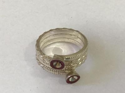 Ethnic Silvertone Ring