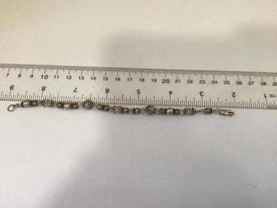925 Bead And Crystal Bracelet