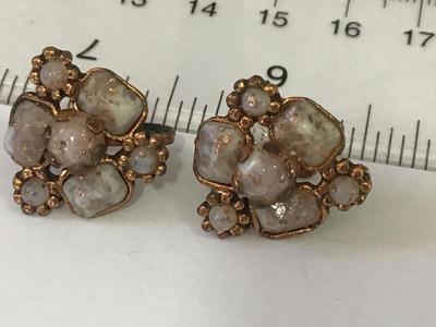 Vintage Copper Tone Earrings
