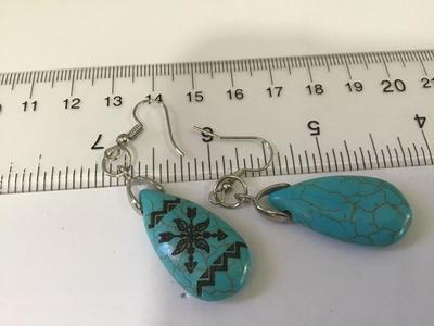 Faux Turquoise Earrings