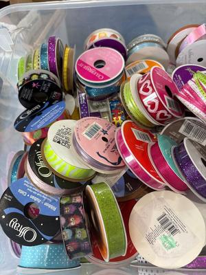 Tote of ribbon