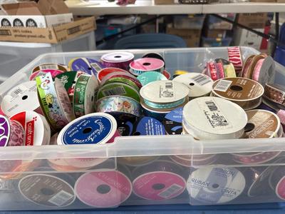 Tote of ribbons