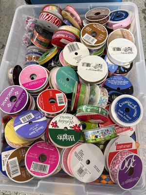 Tote of ribbons