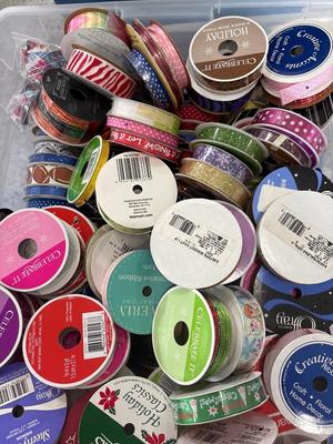 Tote of ribbons