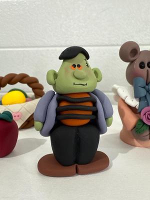 Assortment of handmade polymer figures