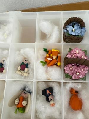 Handmade polymer clay figures