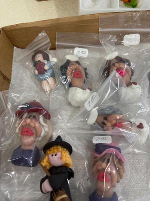 Handmade polymer clay figures
