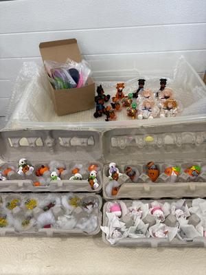 Polymer clay ornaments and figurines