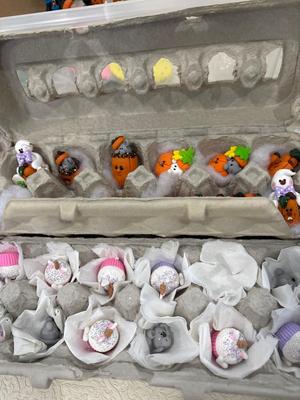 Polymer clay ornaments and figurines