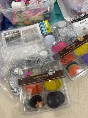 Crafting supplies for hair ribbons