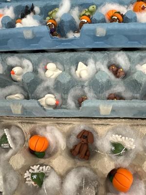 Handmade polymer clay figurines