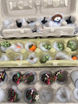 Handmade polymer, clay figurines