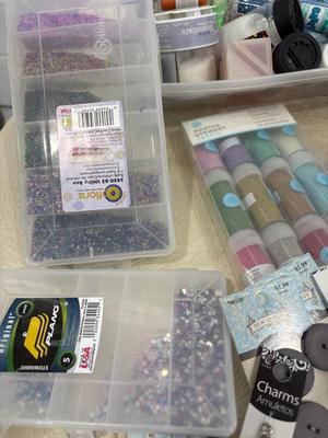 Glitter and miscellaneous craft