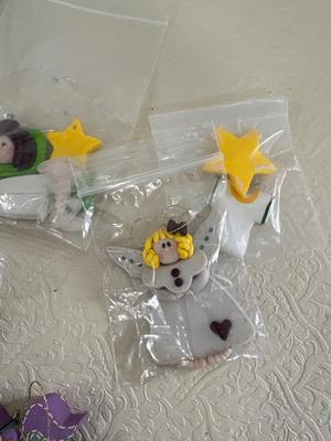 Assortment of polymer, clay figurines