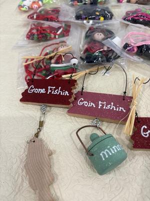 Handmade polymer clay necklaces, and decorations