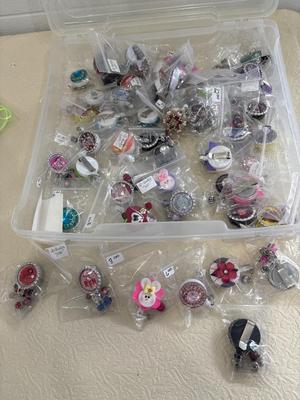 Handmade polymer, clay badge shoulders