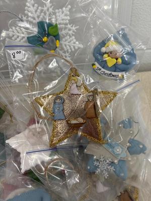 Handmade polymer clay ornaments