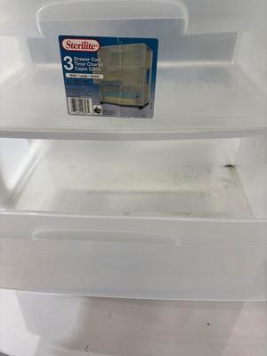 Three drawers Sterilite stirage