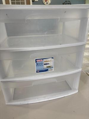 Three drawer storage