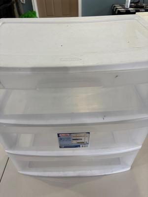 Three drawer storage