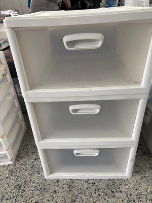 Three drawer storage