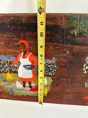Original Painting on Antique Ironing Board by Juanita Courtney