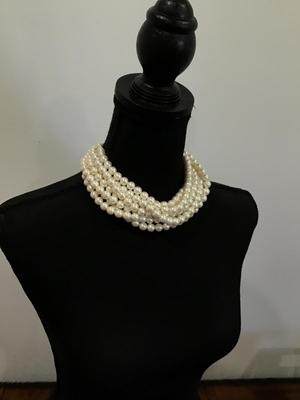 Beautiful multi strand fashion necklace
