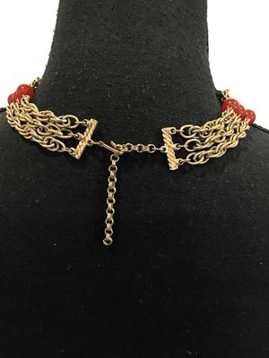 Vintage multi layer tassel necklace