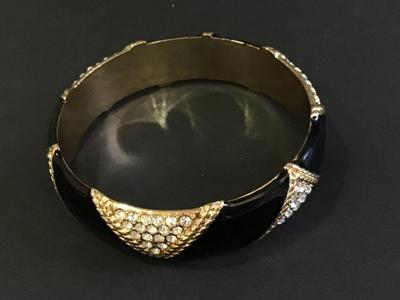 Rhinestone Enamel Bangle