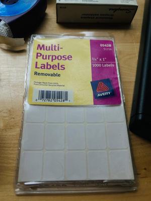 BROTHER LABEL MAKER, BLUETOOTH WIRELESS KEYBOARD, 120 SHEET STAPLER, INVISIBLE TAPE, AND MORE!